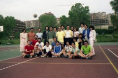 Equipo de fútbol. Profesores y alumnos.  Años 80