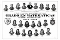 Grado en Matemáticas 2016 - 4ª Promoción