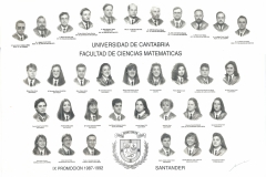 Matemáticas 1992- 9ª Promoción