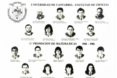 Matemáticas 1986 - 3ª Promoción