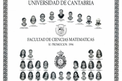 Matemáticas 1994- 11ª Promoción
