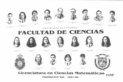 Matemáticas 1996- 13ª Promoción